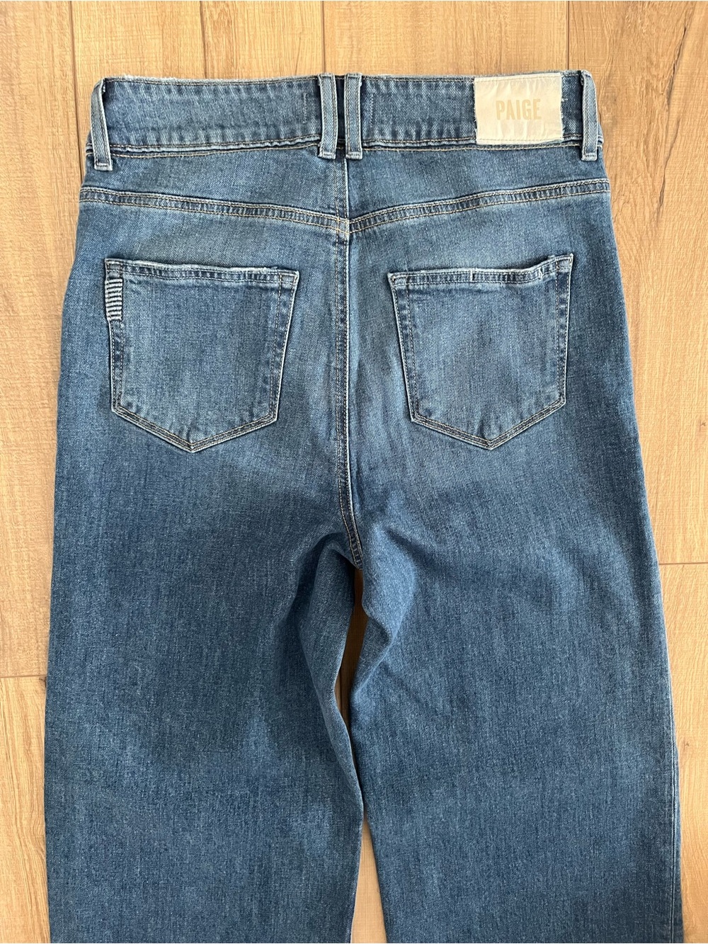 PAIGE Women's Sasha Wide Leg Jeans 28 High Rise Stretch Stefania Distressed 32" - Picture 6 of 14